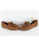 Deadstock Vintage Sperry Top Sider Mens Size 9.5 W Leather Boat Shoes Brown - $2,647.16 MXN
