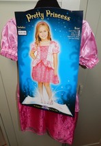Halloween Costume Pretty Princess Dress Pink X Lg 4 To 6 42 lbs Fun World 122T - £15.29 GBP