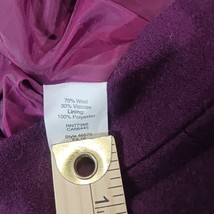 J Crew The Pencil Skirt Women's Purple/Wine Wool Blend Rear Zipper Size 00 image 6