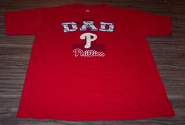 Philadelphia Phillies Mlb Baseball Dad T-Shirt Mens Medium - £15.50 GBP