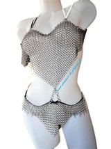 Aluminum Chainmail Bikini, Girl clothing Viking Top Bikini Sexy Style fo... - £53.71 GBP+