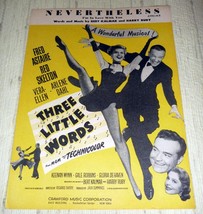 Fred Astaire &quot;Three Little Words&quot; Movie Sheet Music - Nevertheless (1931) - £9.77 GBP