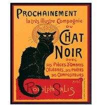 Le Chat Noir - The Black Cat - 8X10 Vintage French Poster, Living Room Decor - £30.99 GBP