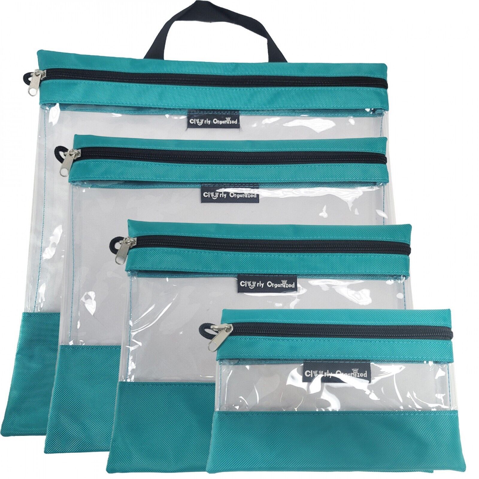 Clearly Organized The Clear Organizing Storage Bag Turquoise - £46.32 GBP