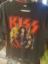 Vintage KISS shirt Gene Simmons '87 Size Large - Paul, Ace, Peter Destroyer RARE - $483.65