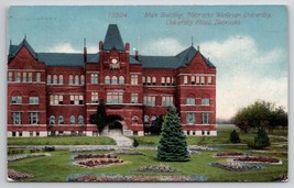 Nebraska Wesleyan University Main Bldg 1914 Davidson Long Pine NE Postcard A35 - £5.55 GBP
