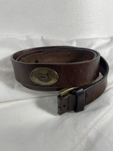 Southern Marsh Concho Mallard DUCK Medallion Hunting Brown Leather Belt Size 40 - £10.37 GBP