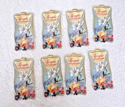 8 French Vintage Small Perfume Floral Labels Honore Payan Extrait Aux Fl... - $17.82