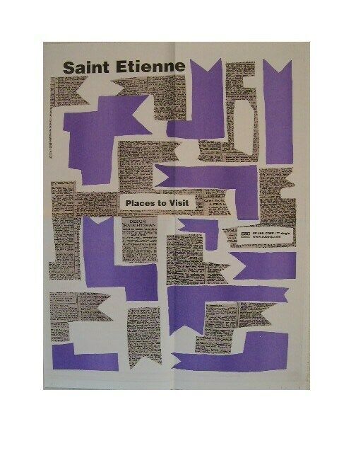Saint Etienne Poster Places To Visit St. St - $26.99