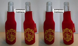 Fire Department Bottle Koozie Cooler Coozie Wrap Insulator Sleeve Jacket Holder - £6.28 GBP+
