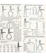 1922 N.T. Bushnell Calipers Dividers Tool Advertisement Catalogue Hardwa... - $35.02 CAD