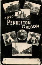 Vtg Postcard 1900s UDB Pendleton Oregon OR - Views Of Pendletown Multiview UNP - £31.82 GBP