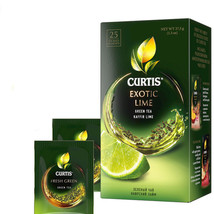 Curtis Green Tea EXOTIC LIME 25 Tea Bags Made in Russia No GMO - £4.68 GBP
