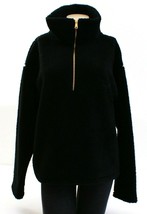Lauren Ralph Lauren Black Plush High Loft Fleece 1/2 Zip Pullover Women&#39;s NWT - £78.30 GBP