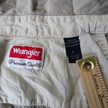 Wrangler Premium Quality Denim Shirt L Men's Blue Long Sleeve Button Up RN130273 image 3