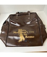 Hefty New Year&#39;s Eve Trip Bag Travel Rome Brown No Shoulder Strap - $15.39 CAD