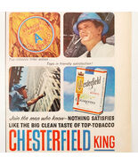 1959 Chesterfield King Cigarettes Advertisement Tobacco Men Of America D... - €17,16 EUR