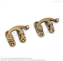 1.61&quot; Solid Brass Box Latch for Trunks, Jewelry Boxes, and Latch Locking... - £23.59 GBP