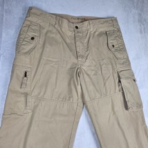 Eddie Bauer Pants Men&#39;s 38x30 Beige Cargo Pockets Outdoor Hiking Workwea... - $44.54