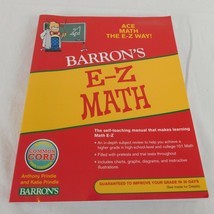 Barron&#39;s E-Z Math Anthony &amp; Katie Prindle PB 2009 Workbook Self-Teaching Tests - £7.66 GBP