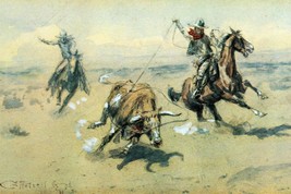 The Bolter, #2 by Charles Marion Russell Western Giclee Art Print + Ships Free - £31.17 GBP+