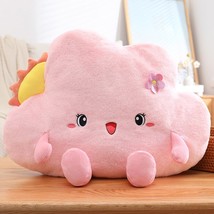 Rainbow Clouds Plush Pillow Lovely Expression Dolls For Sofa Cushion Home Decor  - £25.33 GBP