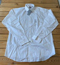 unlisted Kenneth cole NWT $60 Men’s long sleeve button up shirt 16.5 White M2 - £15.69 GBP