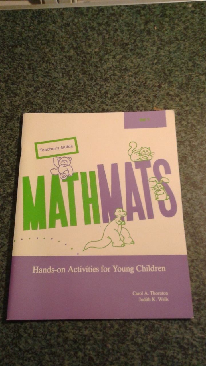 MATH MATS HANDS ON ACTIVITIES FOR YOUNG CHILDREN, TEACHER&#39;S GUIDE - $9.99