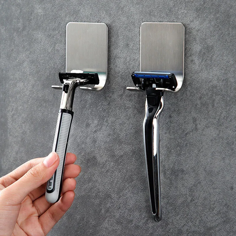 House Home Wall Razor Holder Storage Hook Shaving Razor Rack Men Shaver Holder S - £20.03 GBP