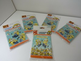New Sealed Lot of 5 Packs Despicable Me 2 Minions Invitations 5 packs of 8 = 40 - £8.94 GBP