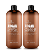 Argan Oil Shampoo and Conditioner Set - with Keratin, Restorative &amp; Mois... - £27.58 GBP