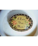 John Wind MAXIMAL ART Vintage &quot; I Love You Mom&quot;  Pin Gold Jewelry RARE!!... - $45.57 CAD