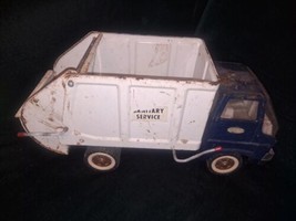 Old Vtg TONKA Pressed Steel Sanitary Services Garbage Truck Toy Made In The USA - £73.21 GBP