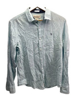 Penguin Heritage Slim Fit Men&#39;s Blue Button Down Long Sleeve Shirt Size Large - £22.37 GBP