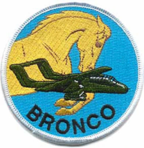 OV-10 Bronco North American Rockwell Military Round Embroidered Patch - £27.64 GBP