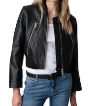 Zadig &amp; Voltaire bunta cuir reversible leather jacket in NOIR - size L - £342.70 GBP