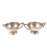 Vintage Benedict Sugar and Creamer Silver Plate Empire Style Nice - $30.10 CAD