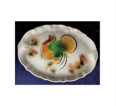 Vintage 1958 Large TURKEY PLATTER Lane &amp; Co Van Nuys California 20 1/4&quot; X 15&quot; - £96.41 GBP