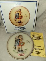 Vintage Hummel Goebel Collectible Plate Bas-Relief 1980 #273 Boxed NOS - £11.10 GBP