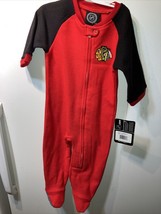 Chicago Blackhawk NHL Reebok 3/6 Months one piece lot red Black - $9.49