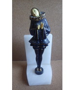 ANTIQUE JB HIRSCH ART DECO HARLEQUIN PIERRETTE BOOKEND C1920 - £135.89 GBP