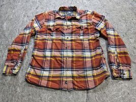 The North Face Flannel Shirt Mens Sz L Button Up Long Sleeve Casual - $14.99