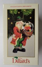Dillard&#39;s Trimmings 4.5&quot; Italian Santa With Water Globe Ornament - £19.73 GBP