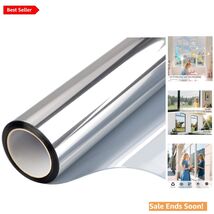 Stylish One-Way Window Film for Sun Protection - 17.5" x 94.48" Reflecti... - $30.64