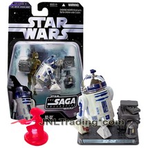 Year 2006 Star Wars The Saga Collection Figure R2-D2 with Rebel Trooper Hologram - $34.99