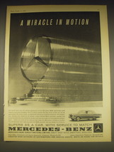 1962 Mercedes-Benz 300SE Car Ad - A miracle in motion - $18.49