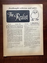 The Realist #44 - October 1963 - J EAN Shepherd - Terry Southern - Censorship - £11.25 GBP