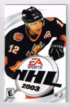 EA Sports NHL 2003 PlayStation 2 PS2 MANUAL Only - $4.85