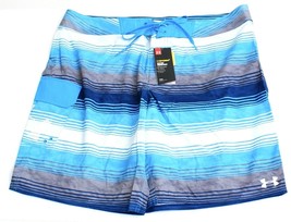 Under Armour Storm Reblek Electric Blue Striped Boardshorts Men&#39;s NWT - £62.57 GBP