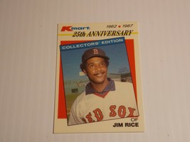 1987 Topps Kmart 25th Anniversary Jim Rice  #18 Boston Red Sox - £1.17 GBP